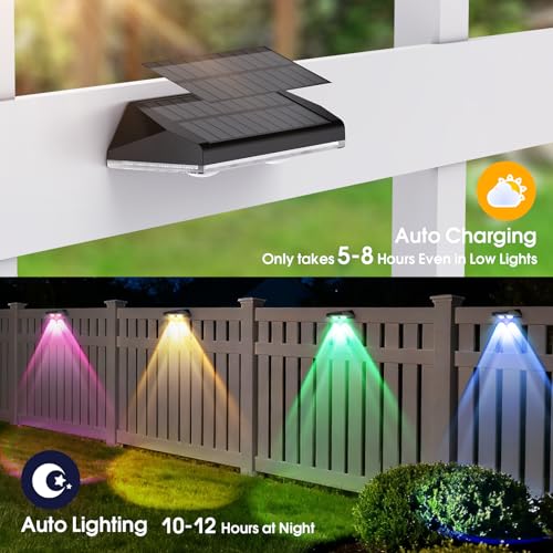 Solar Fence Lights Outdoor