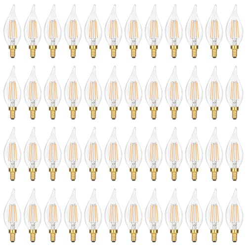 Dimmable E12 Candelabra LED Light Bulbs 40W Equivalent (48 Count)