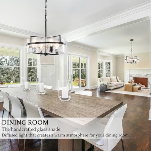 Black Drum Chandelier