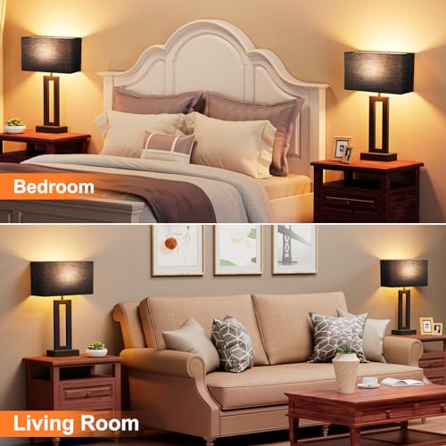 Nightstand Table Lamps for Bedrooms Set of 2 (2 Count)
