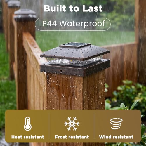 Solar Post Cap Lights Outdoor 8pack (8 Count)