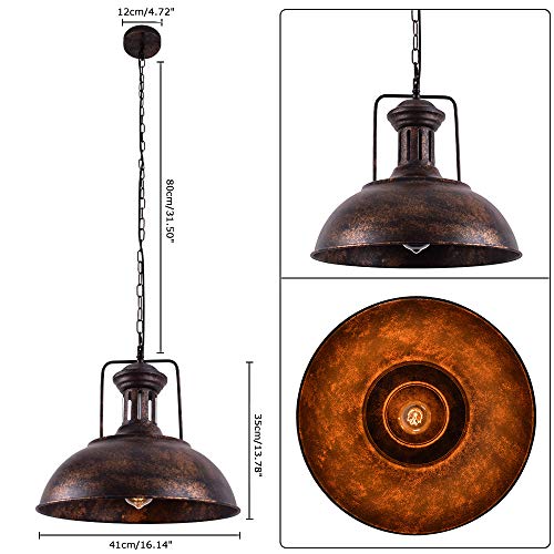 16.14" Farmhouse Pendant Light