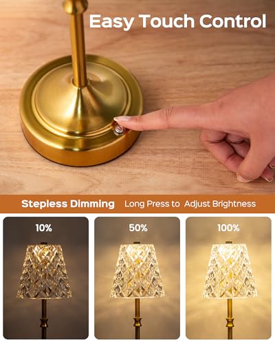 Vintage Cordless Table Lamp