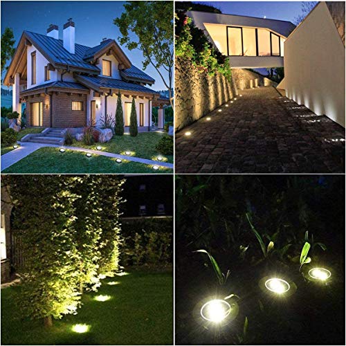 4.6 Inch Diameter Solar Ground Lights (16 Count)