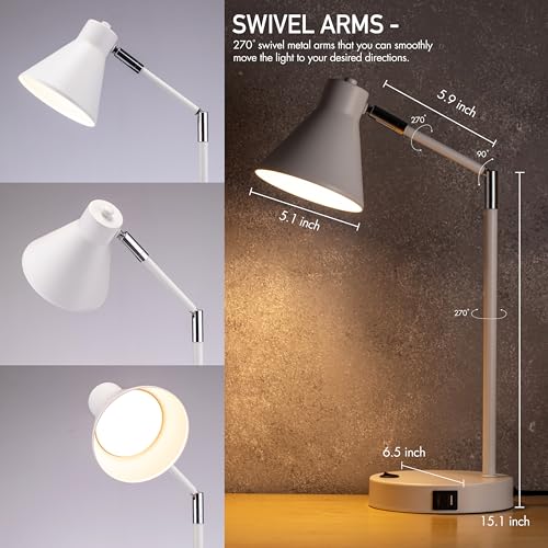 Astrum LED Desk Lamp with Dual USB Charging Ports