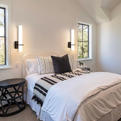 Black Battery Operated Wall Sconces Set of 2 (2 Count)