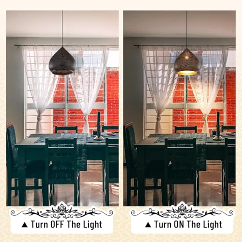 2 Pack Moroccan Pendant Light Fixture 1