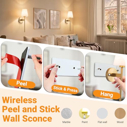 Battery Operated Wall Sconce (2 Count)