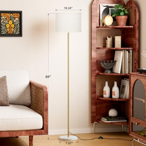 60'' Modern Floor Lamp with Shade