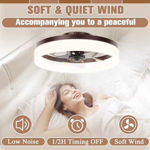 Low Profile Ceiling Fans with Lights and Remote
