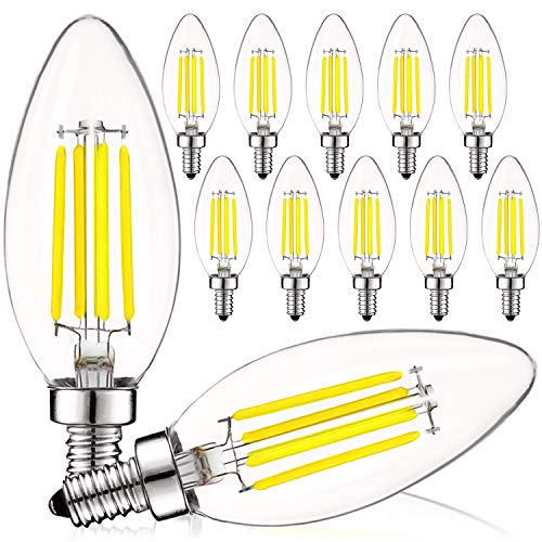 Vintage Candelabra LED Bulb 60W Equivalent (12 Count)