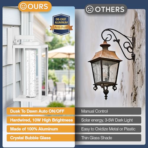 White Outdoor Wall Lights