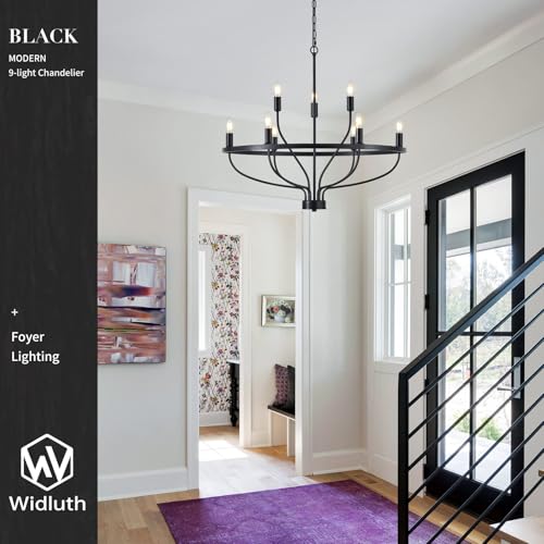 30" Black Chandelier