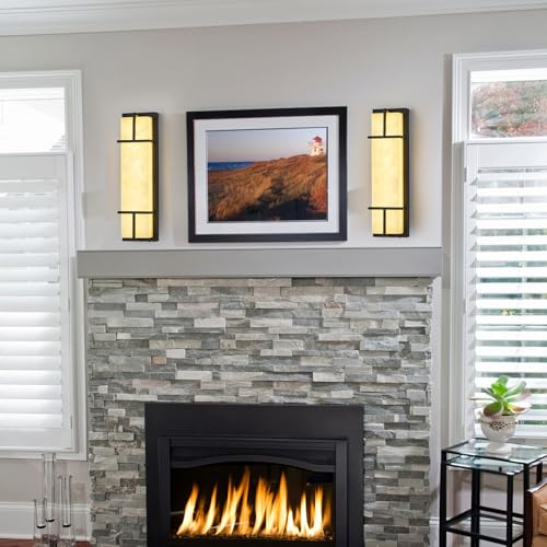 15.7inch Alabaster Wall Sconces Set of Two