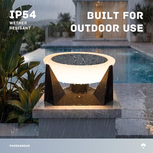 15" Solar Post Lights Outdoor