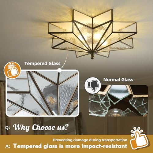 Star Vintage Bronze Ceiling Light