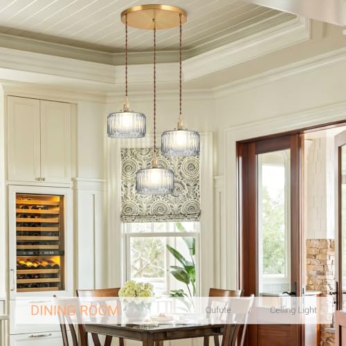 Cluster Chandelier Mid Century Ceiling Pendant Lights 3 Gray Shade