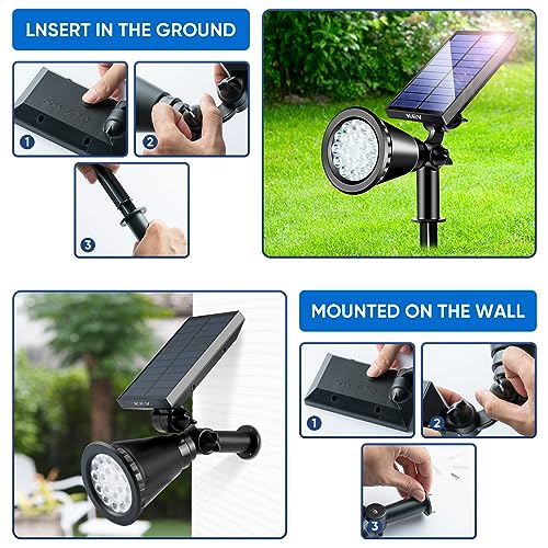 Solar Spot Lights Outdoor (4 Count)