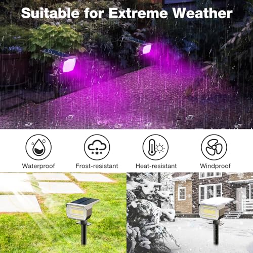 Solar Spot Lights Outdoor (4 Count)