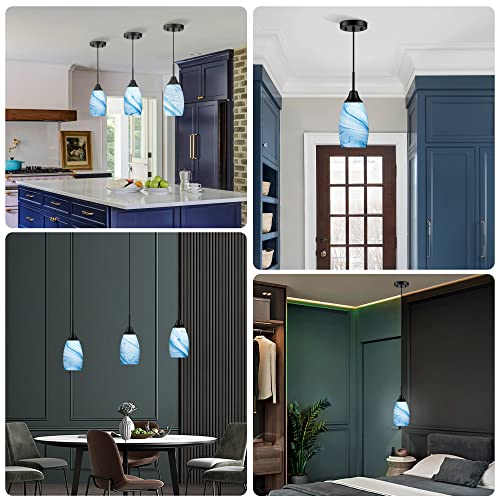 Mini Glass Pendant Light (3 Count)