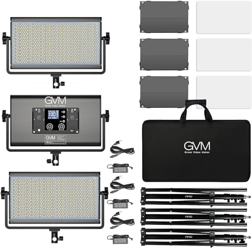 GVM 1500D RGB LED Video Light (3 Count)