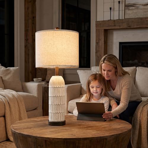 26.5" Bedside Table Lamps Set of 2