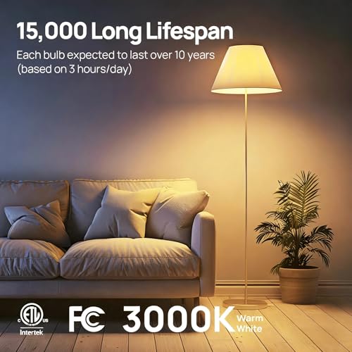 A19 LED Light Bulbs Dimmable (6 Count)
