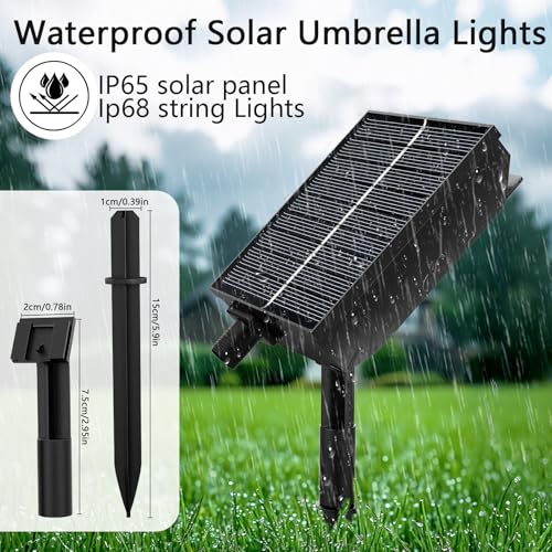 Solar Umbrella Lights Outdoor