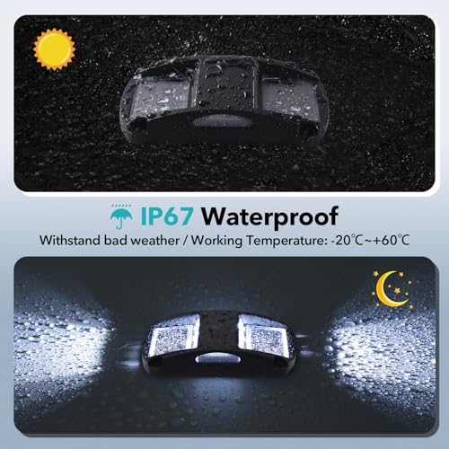 Solar Driveway Lights 4 Pack (4 Count)