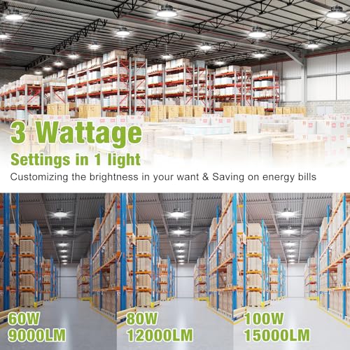 100W 6 Pack Super Bright UFO LED Lights (6 Count)