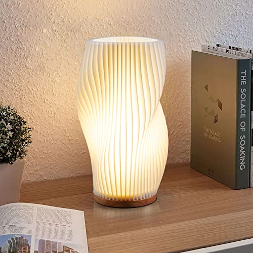 Vintage Striped Small Table Lamp