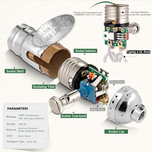 Full Range Dimmer Lamp Socket