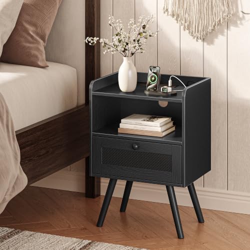 Nightstands with Charging Station (2 Count)