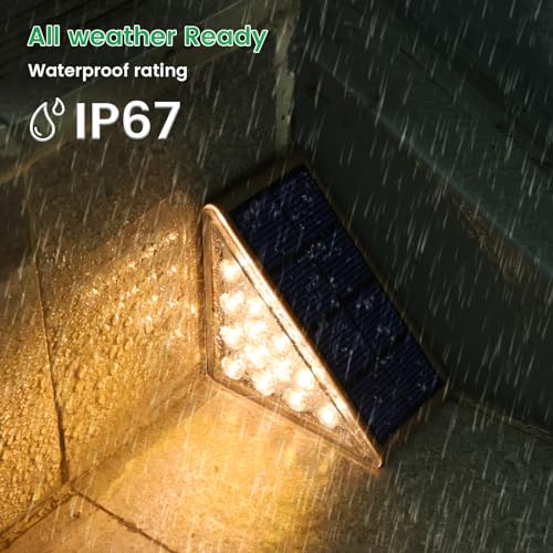 Solar Step Lights for Outside (16 Count)