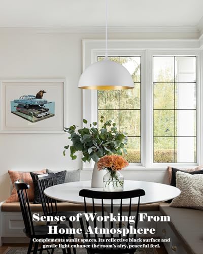 White Pendant Lights Kitchen Island 2 Pack (2 Count)