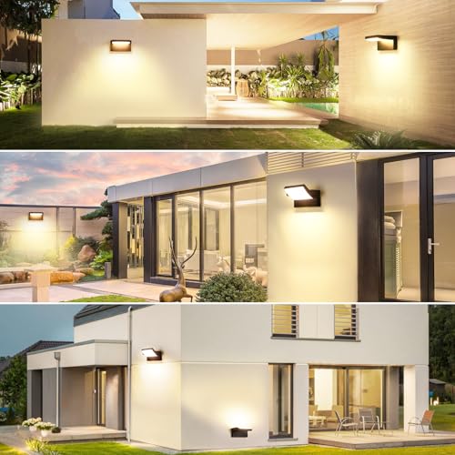 40W Outdoor LED Wall Light with 350° Rotatable Panel
