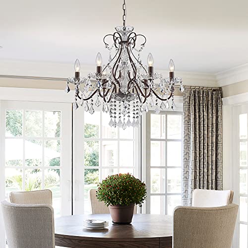 Saint Mossi 6 Light Crystal Chandelier Light Fixture Modern Chandelier Crystal Lighting