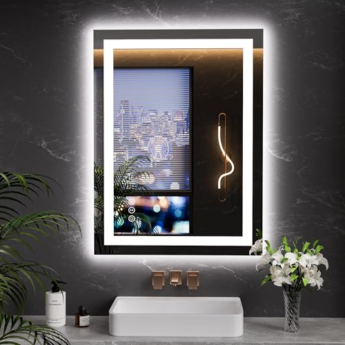 23.6"x31.5" LED Bathroom Mirror with Lights
