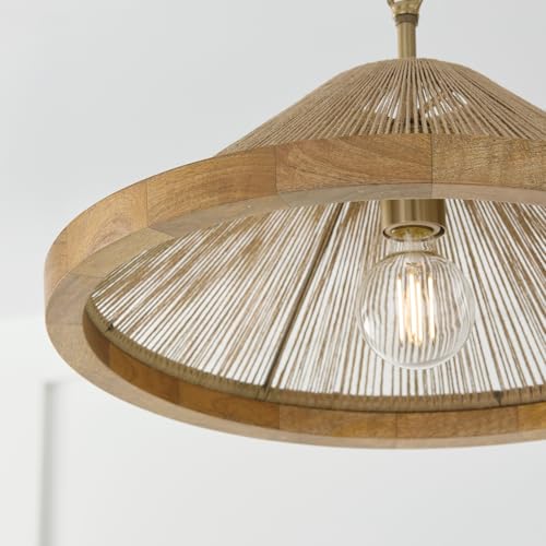 Capital Lighting 252811MA Maya Modern Mango Wood and Hand