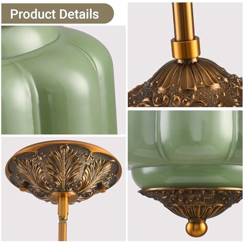 Vintage Milk Glass Pendant Light Fixture