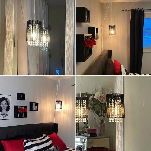 Plug in Chandelier Light with Cord and On