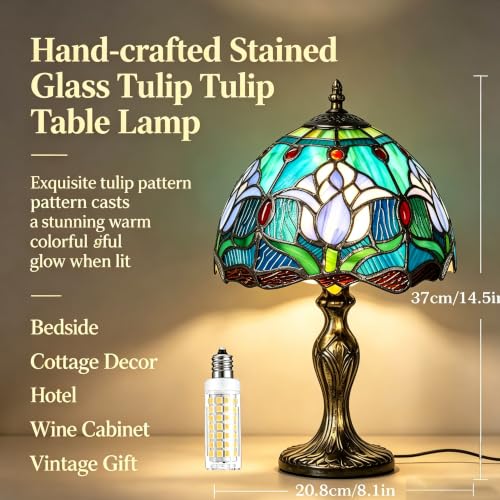 8'' Stained Glass Table Lamp