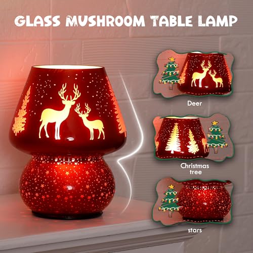 Christmas Battery Operated Mushroom Lamp