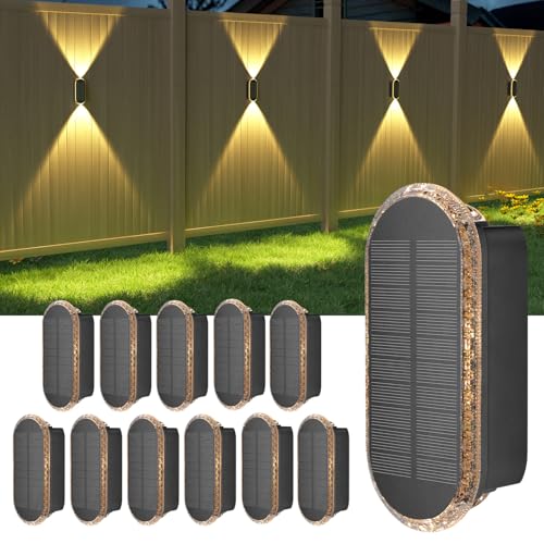 Solar Fence Lightsv Backyark (12 Count)