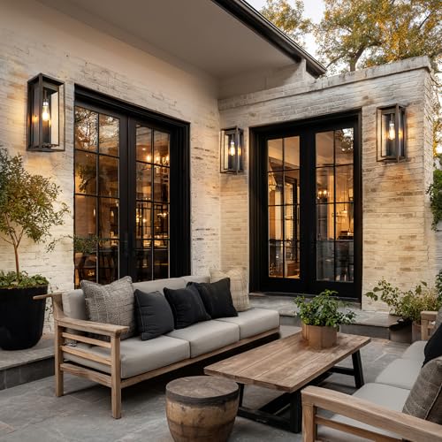 19" Large Outdoor Wall Light Fixtures (2 Count)