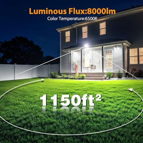 80W Flood Lights Outdoor (4 Count)