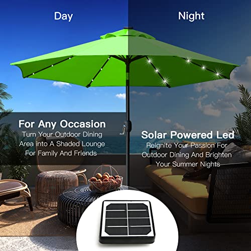 9' Solar LED Patio Umbrella