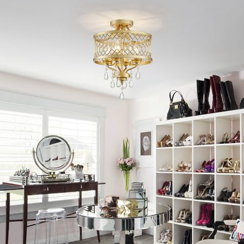 Crystal Ceiling Light Fixture