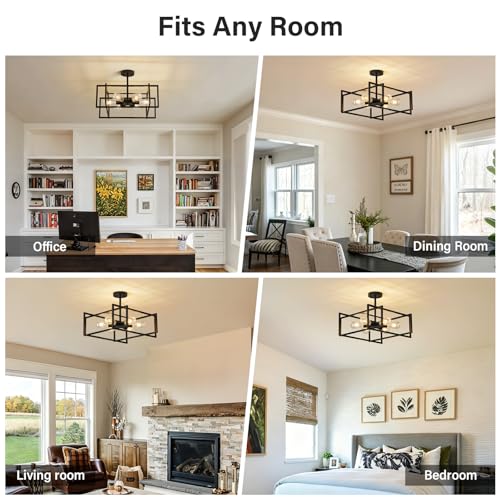 Black Kitchen Light Fixture