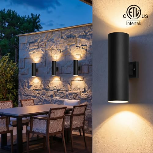18" Modern Outdoor Porch Light in 2 Lights (4 Count)